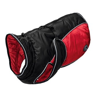 Hunter Hundemantel Uppsala Extreme 30 Schwarz/Rot  1