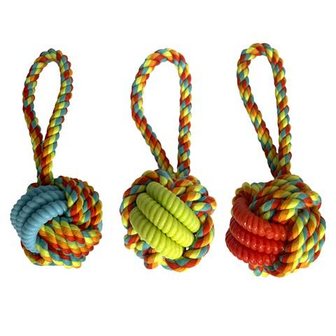 Tpr And Rope Toy 3 Stuks