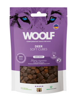 WOOLF Soft Cubes -  Deer (monoprotein) 100g