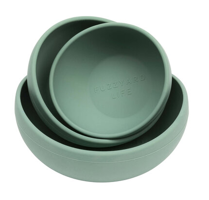 FuzzYard LIFE Silicone Bowl - Myrtle Green S