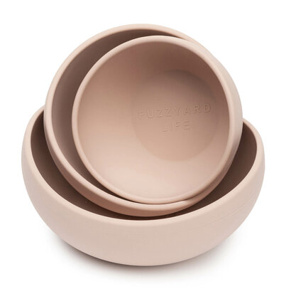 FuzzYard LIFE Silicone Bowl - Soft Blush S