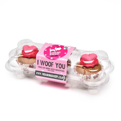 I Woof YouHearts  Mini Iced Trios 6 st.