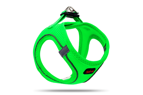 Tailpetz Air-Mesh Harness Neo Green  3Xs