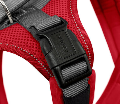 Harness Maldon Up 37-53/XS-S Polyester red/grey 1