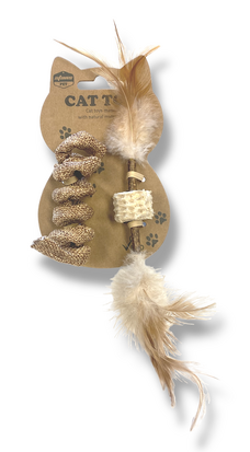 Natural Cat Toy Duo Jute Spiraal - Matatabi