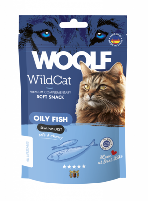 WOOLF WILDCAT Snacks - Oily fish  50gr