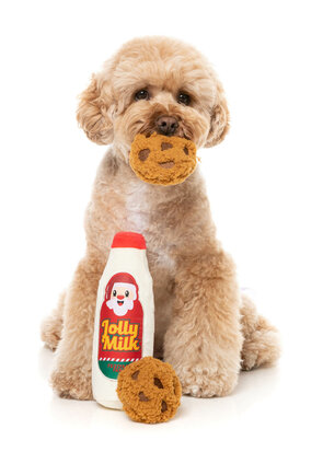 FuzzYard Dog Toy - Jolly Milk & Cookies 3PK