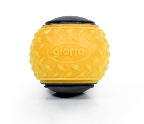 Gloria Mega Squeaker Ball M Yellow/Grey