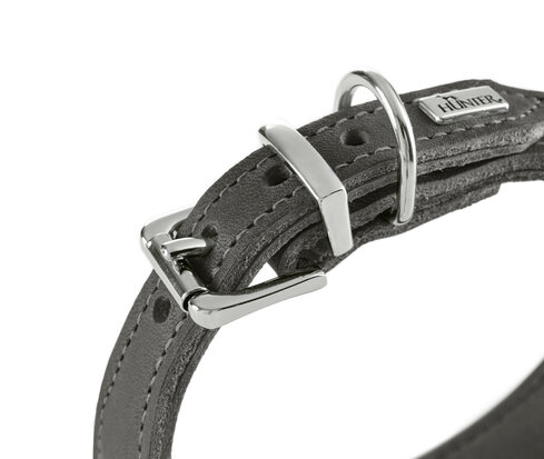 Collar Malta 37/XS-S Cowleather stone grey/black 1