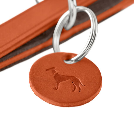 T-Leash Lemvig 15/200 Cowleather orange/dark brown 1