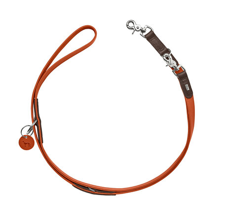 T-Leash Lemvig 20/200 Cowleather orange/dark brown 1