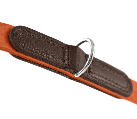 T-Leash Lemvig 20/200 Cowleather orange/dark brown 1