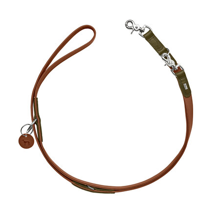 T-Leash Lemvig 15/200 Cowleather cognac/olive green 1