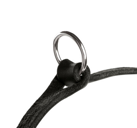 T-Leash Aalborg braided 20/200 Cowleather black 1