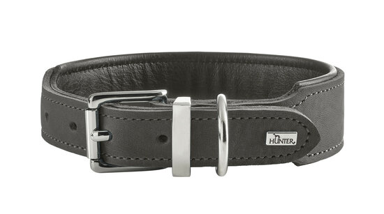 Collar Malta 60/L Cowleather stone grey/black 1