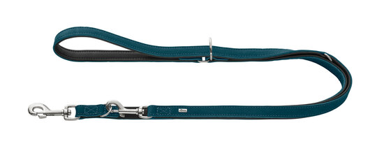 T-Leash Malta 13/200 Cowleather teal blue/black 1