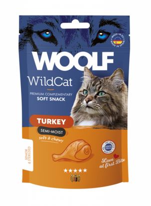 WOOLF WILDCAT Snacks - Turkey  50gr