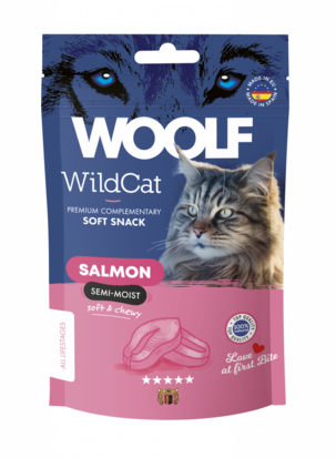 WOOLF WILDCAT Snacks - Salmon 50gr