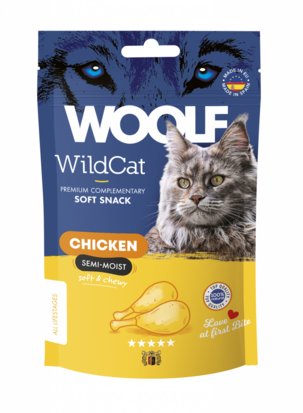 WOOLF WILDCAT Snacks - Chicken  50gr