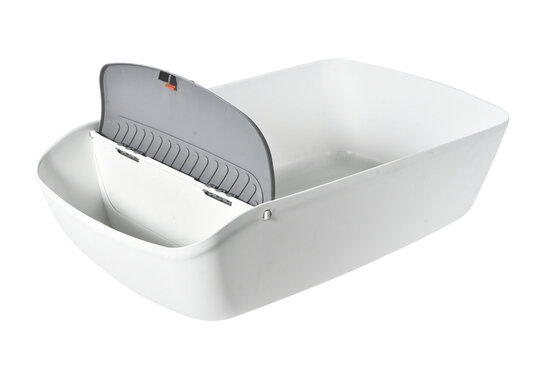 Cat Litter Box Siljan Plastic white 1