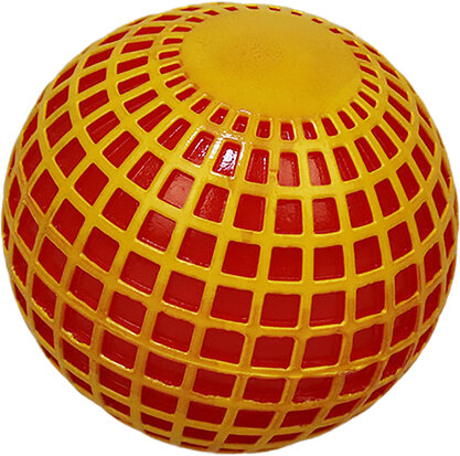 Flashing patterned ball in SRP carton