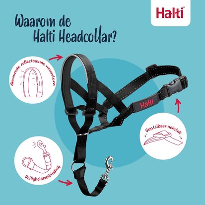 Halti Headcollar Black Size 3