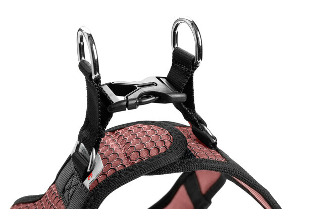 Harness Hilo Comfort 31-33/XXS Mesh antique pink with refl piping 1