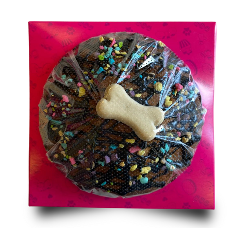 Barking Bakery Sparkling Carob Drizzle Pawty Cake 