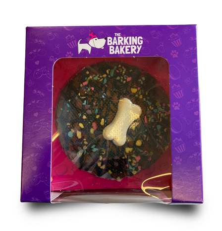 Barking Bakery Sparkling Carob Drizzle Pawty Cake 