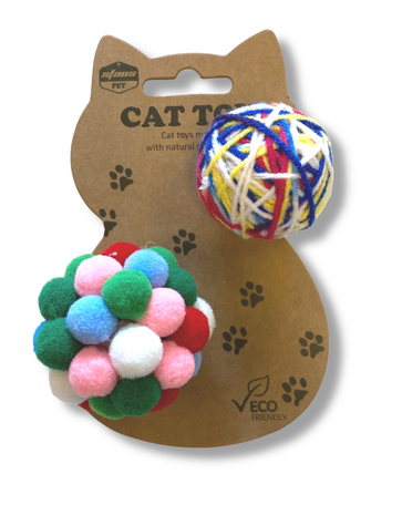 Natural Cat Toy Duo Fun Balls