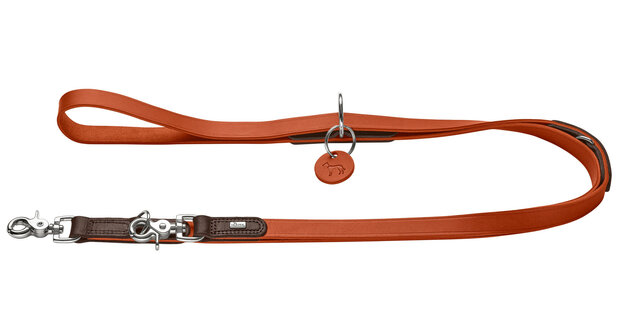 T-Leash Lemvig 15/200 Cowleather orange/dark brown 1