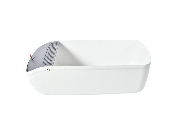 Cat Litter Box Siljan Plastic white 1