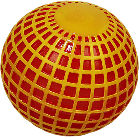 Flashing patterned ball in SRP carton