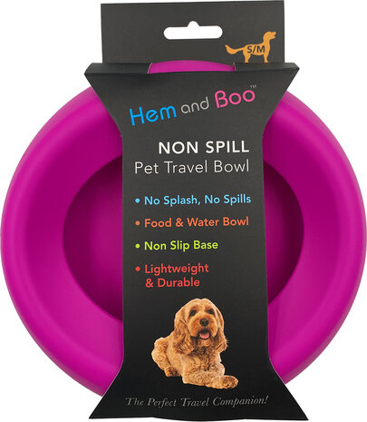 Silicon NON spill water bowl mixed Small/Medium 17 CM