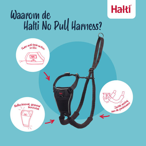 Halti No Pull Harness Black Large